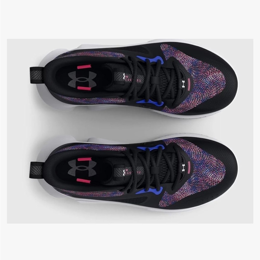 NEW!  Under Armour Black and Multicolor Athletic Shoes Size 5 Brand new in box! - Picture 3 of 7